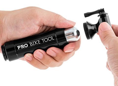 CO2 Inflator with Cartridge Storage Canister by Pro Bike Tool - Quick, –  Kingsmotorbikes.com