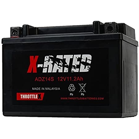 Buy ThrottleX Batteries - ADZ14S- AGM Replacement Power Sport Battery  Online in Indonesia. B00DZ3592S