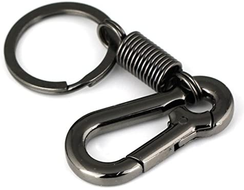Maycom Retro Style Simple Strong Carabiner Shape Keychain Key Chain Ring  Keyring Keyfob Key Holder Small Black 84056-3: Buy Online at Best Price in  UAE - Amazon.ae
