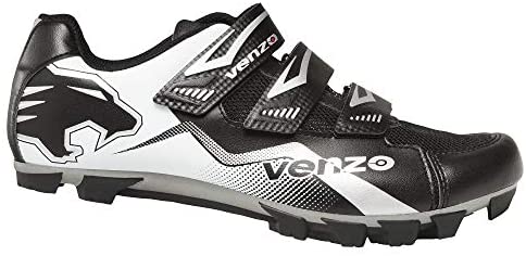 Venzo Mountain Bike Bicycle Cycling Compatible with Shimano SPD Men or  Women Shoes + Multi-Use Pedals - with MTB Type Clipless Cleats 10.5 White :  Amazon.ae: Fashion