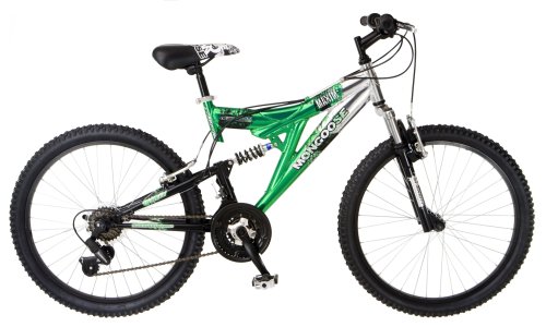 Mongoose Maxim Dual-Suspension Mountain Bike (24-Inch Wheels, Green)  Reviews | Bikes Reviews