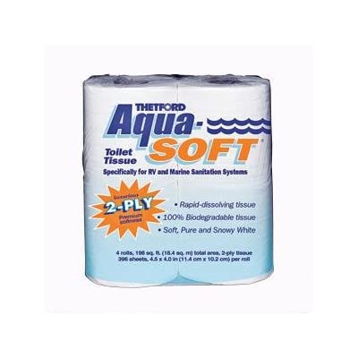 Buy Thetford 03300 Aqua-Soft Toilet Tissue 2-Ply / 4-Pack Quantity 10  Online in Turkey. B00YBG0APE
