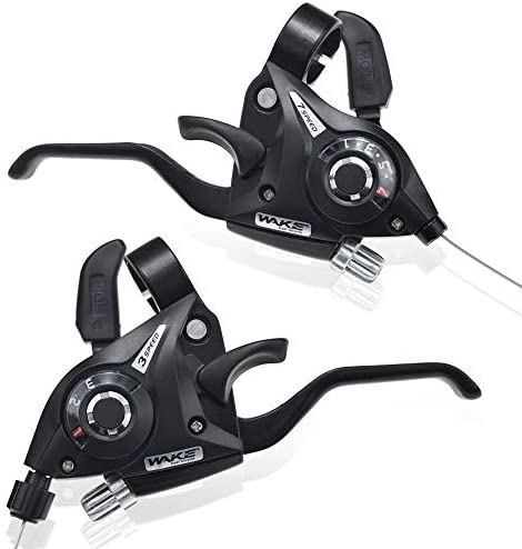 FOMTOR 3x7 Bike Shifters Set 21Speed Mountain Bike Shifters Left Right Brake  Lever Shifter with Shift Cables for Mountain Bike Folding Bike,V-Brake (1  Pair) : Amazon.ae: Sporting Goods