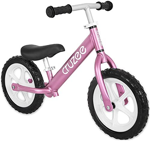 Cruzee Ultralite Balance Bike (4.4 lbs) for Ages 1.5 to 5 Years | Pink -  Best Sport Push Bicycle for 2, 3, 4 Year Old Boys & Girls- Toddlers & Kids  Skip