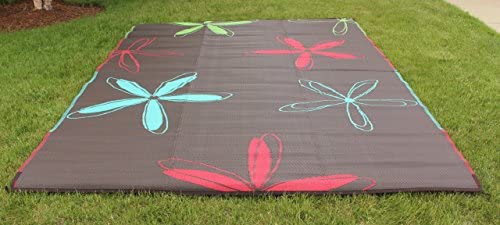 Epic RV Rugs Rv Mat Patio Rug Colorful Floral Design 9x12 : Amazon.ae: Home