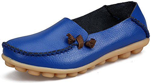 LabatoStyle Women's Casual Leather Loafers Driving Moccasins Flats Shoes(Royal  Blue, 7 B(M) US)- Buy Online in Bahamas at bahamas.desertcart.com.  ProductId : 61433596.