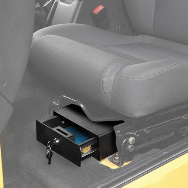 Bestop 42640-01 Underseat Lock Box Black fits 2007-2018 Jeep Wrangler 2 & 4  Door
