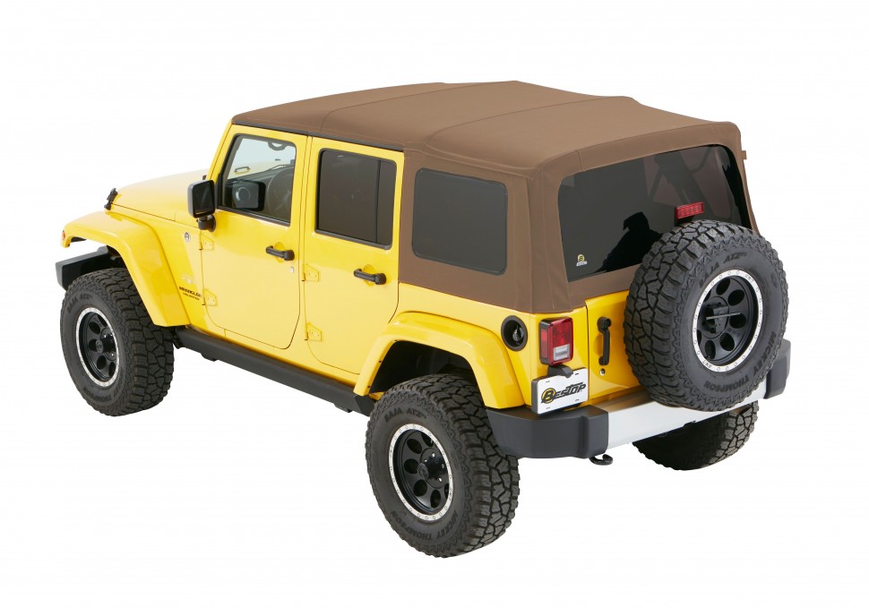 Bestop 5482371 Supertop NX Soft Top Jeep Wrangler JK 07-18 4 Door (Tan) |  4x4ok