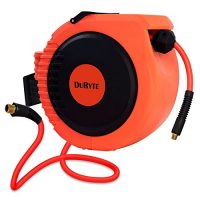 DuRyte Pro Retractable Air Hose Reel with Excellent Optional-Position Lock  Mechanism and 3/8-Inch by 50-Feet Hybrid Hose- Buy Online in Angola at  angola.desertcart.com - 91869488.