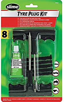 Buy BURIUS Tire Plug Kit - Professional Repair Tools Compact T-Handle  String Heavy Duty Fix Punctures Universal Tool with Slime Tire Mushroom  Plugs for Car Truck Motorcycle ATV RV Tractor Online in