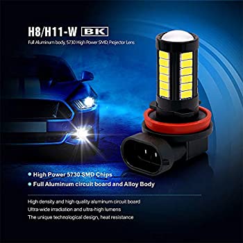 SiriusLED H8 Size DRL Fog Light LED 30W 6000k Super Bright White Projection  Bulb Pack of 2: Buy Online at Best Price in UAE - Amazon.ae