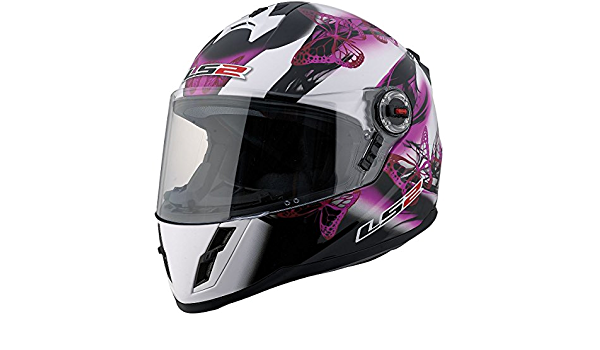 LS2 FF392 Junior Flutter Full Face Street Motorcycle Helmet  (Pink/Black/White, Small) : Amazon.in: Car & Motorbike