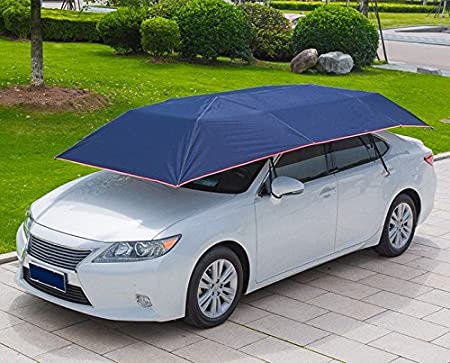 LopazShade Empowered Living - Automatic Tent Carport with Remote Control  Portable Automobile Protection Umbrella Sunproof, Windproof, Waterproof Car  Canopy (Blue) : Amazon.co.uk: Sports & Outdoors