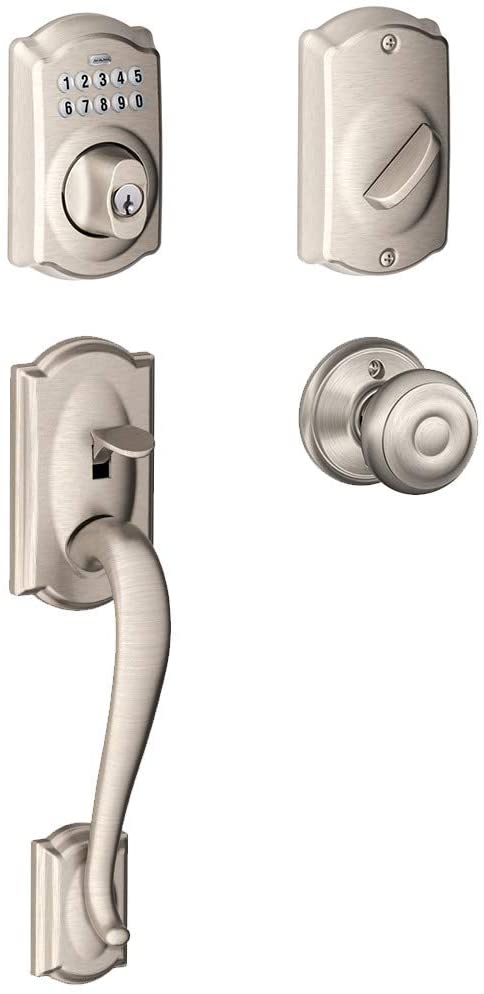 Buy Schlage FE365CAM619GEO Schlage FE365-CAM-GEO Camelot Electronic  Handleset with Georgian Knob Online in Indonesia. B002ED8G3E