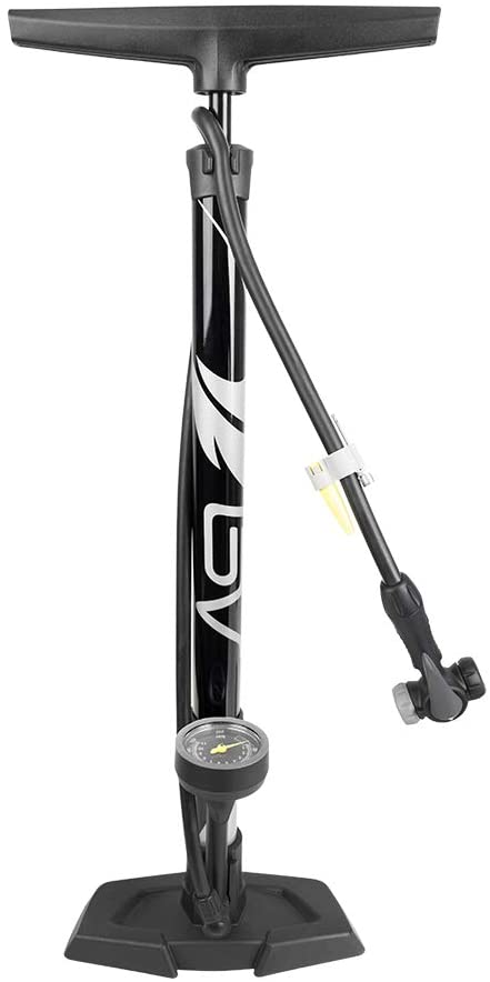 BV Bicycle Ergonomic Bike Floor Pump with Gauge & Smart Valve Head, 160  psi, Automatically Reversible Presta and Schrader (Black): Amazon.co.uk:  Sports & Outdoors