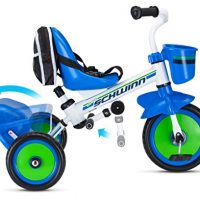 Schwinn Roadster Kids Tricycle, Easy Steer Tricycle, Blue , 41