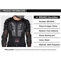 Review for HEROBIKER Motorcycle Full Body Armor Jacket spine chest  protection gear Motocross Motos Protector Motorcycle Jacket 2 Styles (L,  Black)