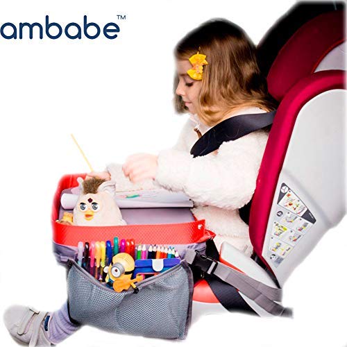 Ambabe Kids - Travel Tray - Car Seat Tray Organizer - Car Seat Travel Tray  - Children Activity Tray Table -