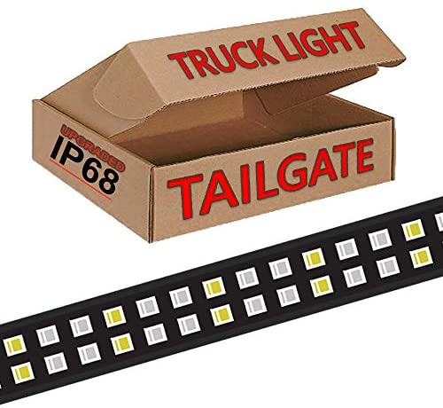 2-Row LED Truck Tailgate Light Bar Strip Red/White Reverse Brake Stop Turn  Signal Parking Running Driving DRL Light for SUV RV Trailer Work Pickup...  (60-Inch - 2018 VERSION): Buy Online at Best