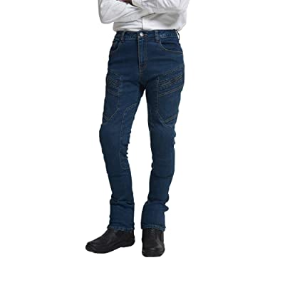 Buy MAXLER JEAN Biker Jeans for Men - Slim Straight Fit Motorcycle Riding  Pants, 2077 Blue (Size 28) Online in Italy. B0851BFNRC