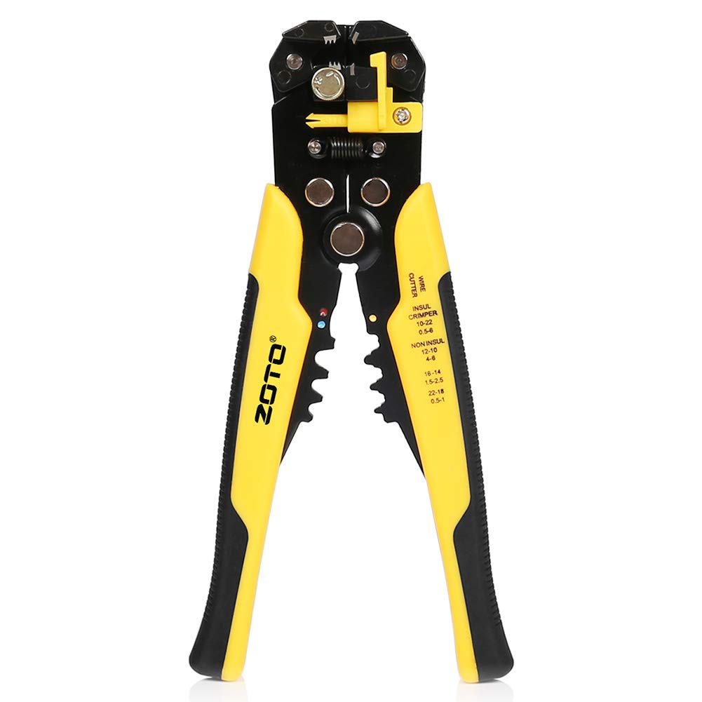 Wire Stripper Plier,ZOTO 5 in 1 Multifunctional Cable Cutter,Self-Adjusting  Automatic Terminal Ratchet DIY Tool Electronic Cables Crimper with Stripping  Crimping Cutting Up to 24 AWG Hand Tools- Buy Online in Antigua and