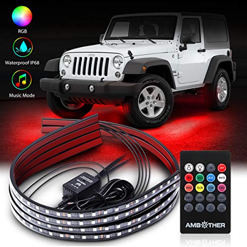 AMBOTHER Car Underglow Lights Waterproof Exterior 2-in-1 Design Wireless  Remote Control with Sync Music Neon Under Glow Car Lights Strips Kits for  Cars Trucks- Buy Online in Bulgaria at bulgaria.desertcart.com. ProductId :