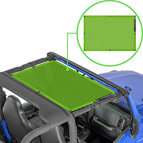 Review for ALIEN SUNSHADE Jeep Wrangler Mesh Shade Top Cover Provides UV  Protection for Your TJ Front Passengers (1997-2006)