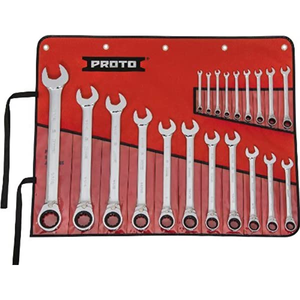 Stanley Proto Industrial JSCVF-8S Black Flexible 8 Piece Ratchet Wrench Set  Industrial Hand Tools Industrial Power & Hand Tools