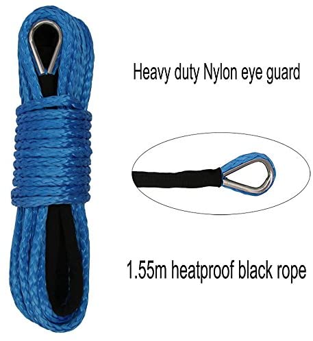 HOOAI Synthetic Winch Rope - 3/16