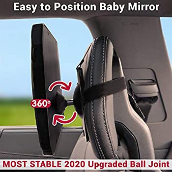 COZY GREENS Baby Car Mirror | Crash Tested, Stable, Shatterproof |  Satisfaction | Matte Finish | Wide Clear View Baby Mirror for Back Seat |  Carseat Mirrors Rear Facing Infant: Buy Online