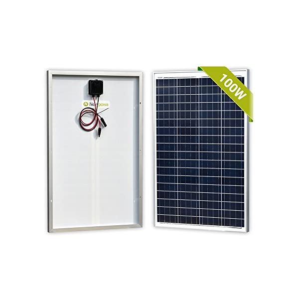 Newpowa 2 Piece 100W Polycrystalline Photovoltaic PV Solar Panel Module 12V  Battery Charging Solar Panels Patio, Lawn & Garden prb.org.af