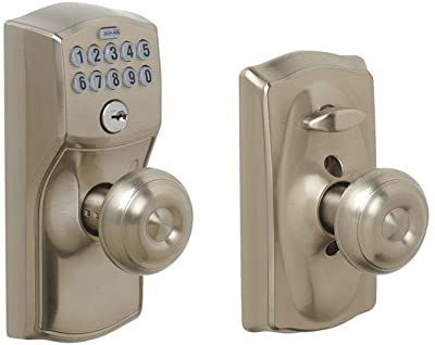 Buy SCHLAGE FE595 CAM 626 ACC Camelot Keypad Entry with Flex-Lock and  Accent Levers, Brushed Chrome Online in Vietnam. B001GPL5WU