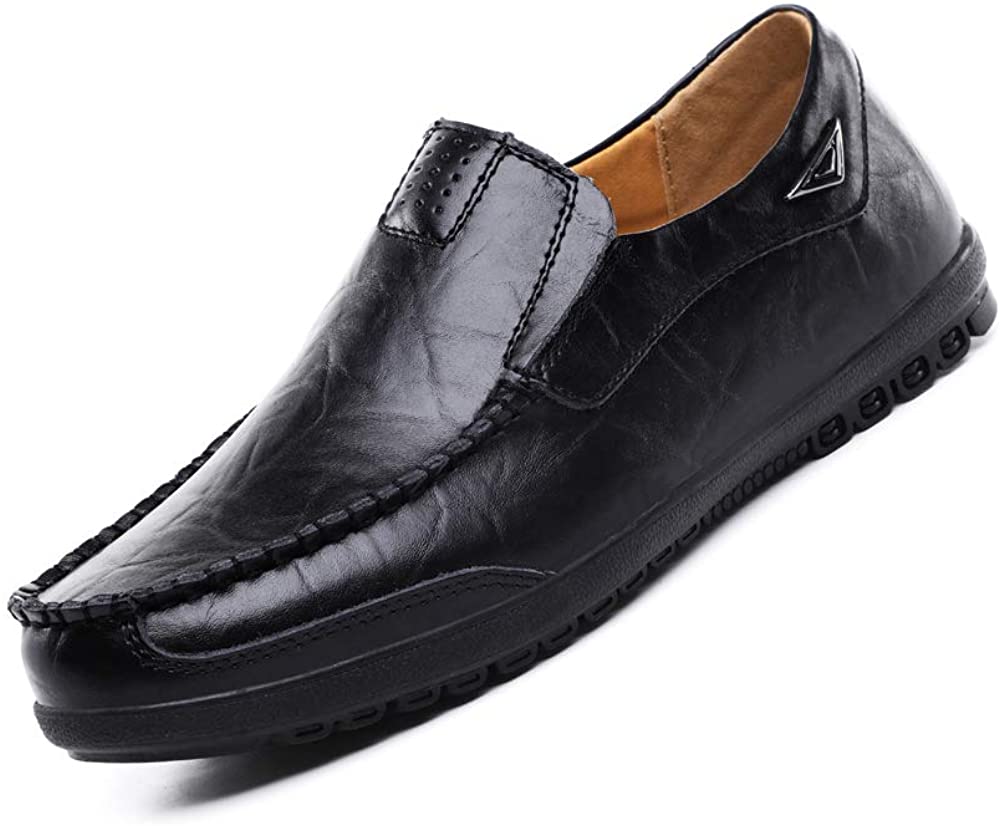 Buy VanciLin Mens Casual Leather Fashion Slip-on Loafers Online in  Indonesia. B07RX63QJ2
