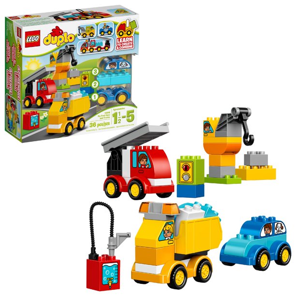 LEGO 10816 DUPLO My First Cars and Trucks LEGO DUPLO 10552 Toy Amazon.com,  creative lego crane build, png | PNGEgg