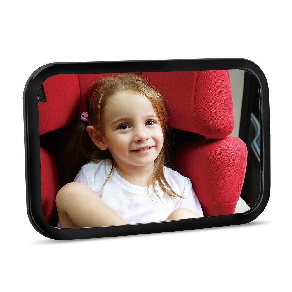 LITTLEMOLE Baby Car Mirror - Crystal Clear Rear Facing Baby Mirror - S