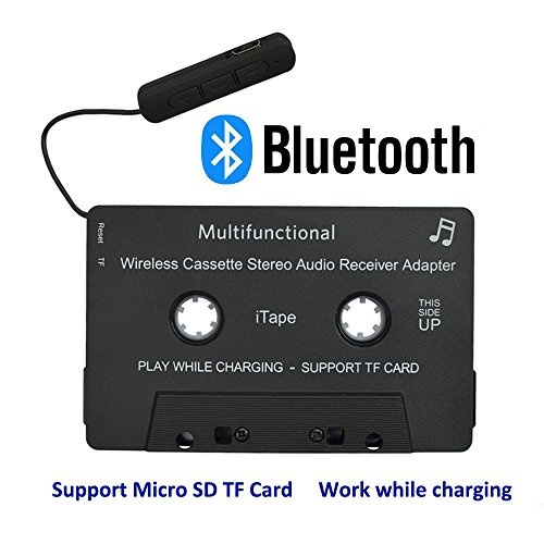 iTape cassette adapter Car Bluetooth Audio Receiver work while charging  support TF card | Wish