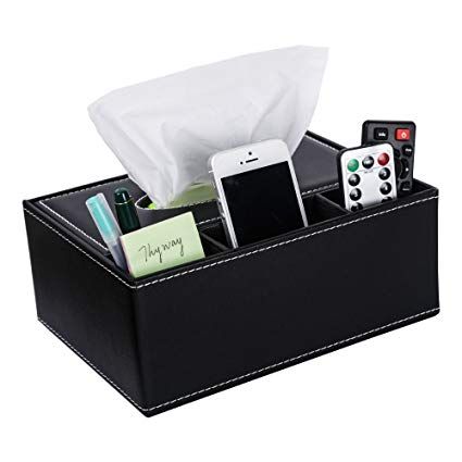 ThyWay Multifunction PU Leather Pen Pencil Remote Control Tissue Box Cover  Holder Desk Storage Box Container for H… | Tissue box covers, Tissue boxes, Kleenex  cover
