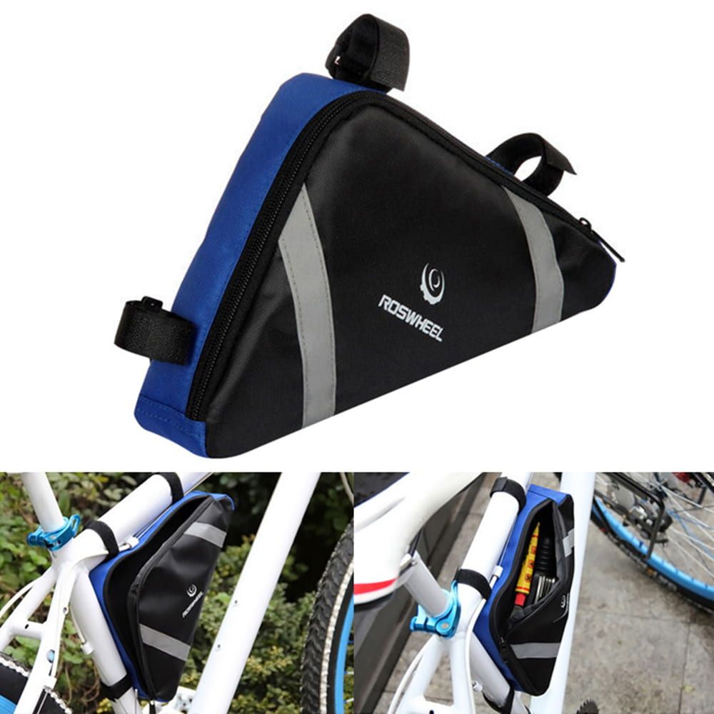ROSWHEEL Cycling Bike Triangle Bag Bicycle Storage Tool Bag 2.6L Durable  Outdoor Sports MTB Mountain Road Bike Pannier Pouch Bag - Fordeal