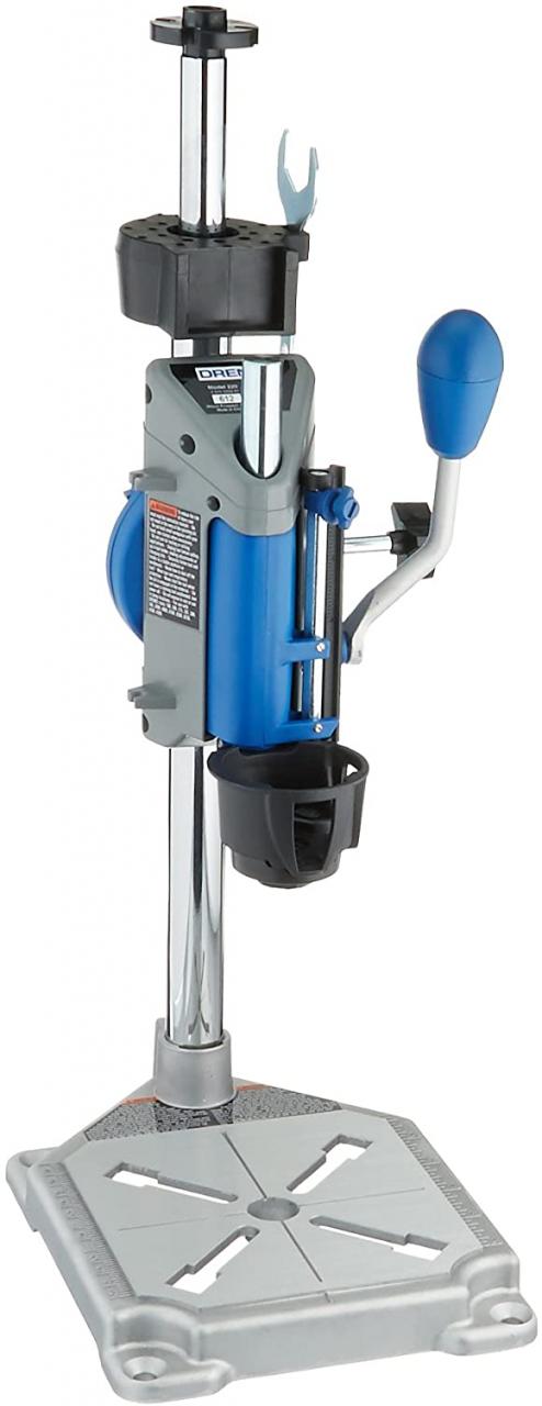 Buy Dremel Drill Press Rotary Tool Workstation Stand with Wrench- 220-01-  Mini Portable Drill Press- Tool Holder- 2 Inch Drill Depth- Ideal for  Drilling Perpendicular and Angled Holes- Table Top Drill ,