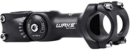 BMX Wake MTB Stem 31.8 90mm 110mm 0-60 Degree Adjustable Bike Stem Mountain  Bike Stem Short Handlebar Stem for Bicycle MTB Road Bike Cycling Aluminum  Alloy, Lightweight, Black Parts & Components Cycling