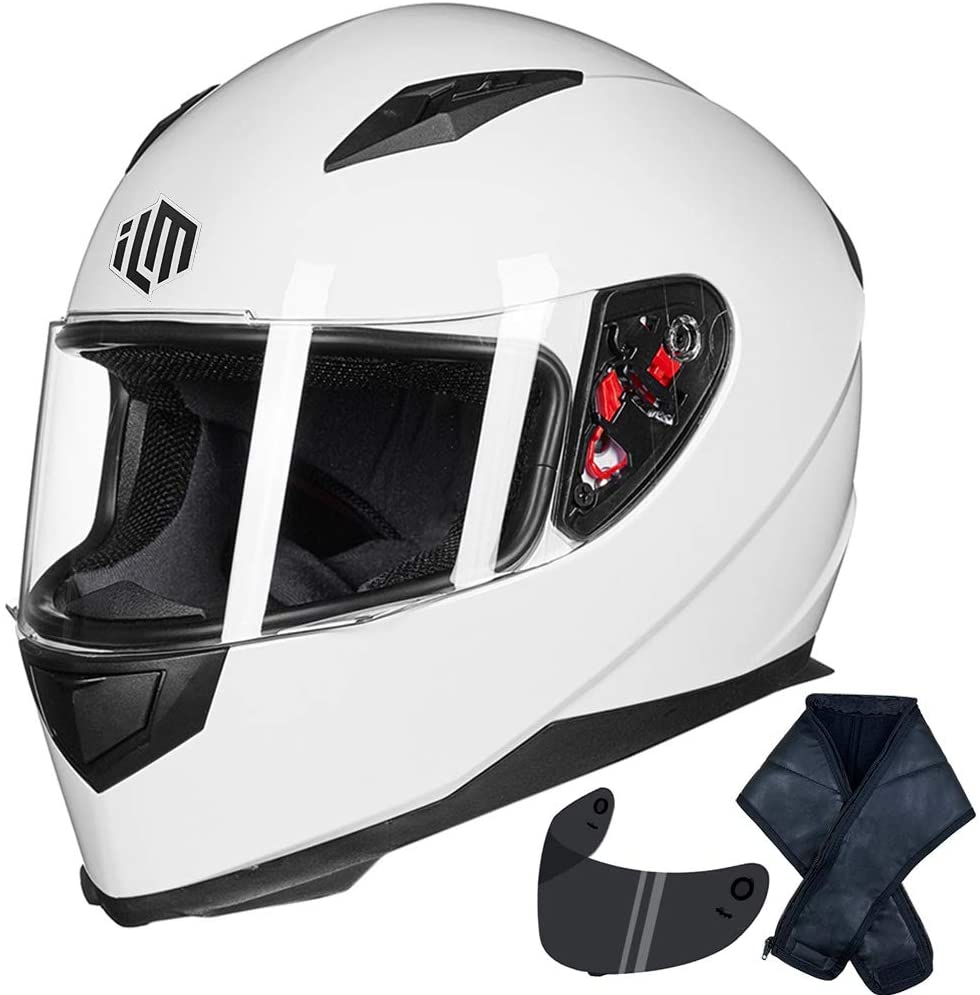 ILM Full Face Motorcycle Street Bike Helmet DOT and Breathable F
