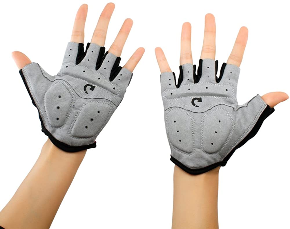 Buy West Biking Cycling Gloves for Men Women Anti Slip Shock-Absorbing Half  Finger Road MTB Gloves with Foam Padding, Breathable & Stretch Fit Bike  Gloves with Reflective Straps Riding Biking Motorcycle Online