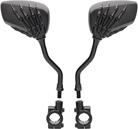 Buy TOPCABIN 1 Pair Bicycle Mirror,Big View Bike Rear View Mirror  Blindsight Multi Angle Adjustable Bike Mirror Aluminum Plated Outside Skull  Claw Style Also for Motorcycle Mirror Online in Hong Kong. B01M4J5LV0