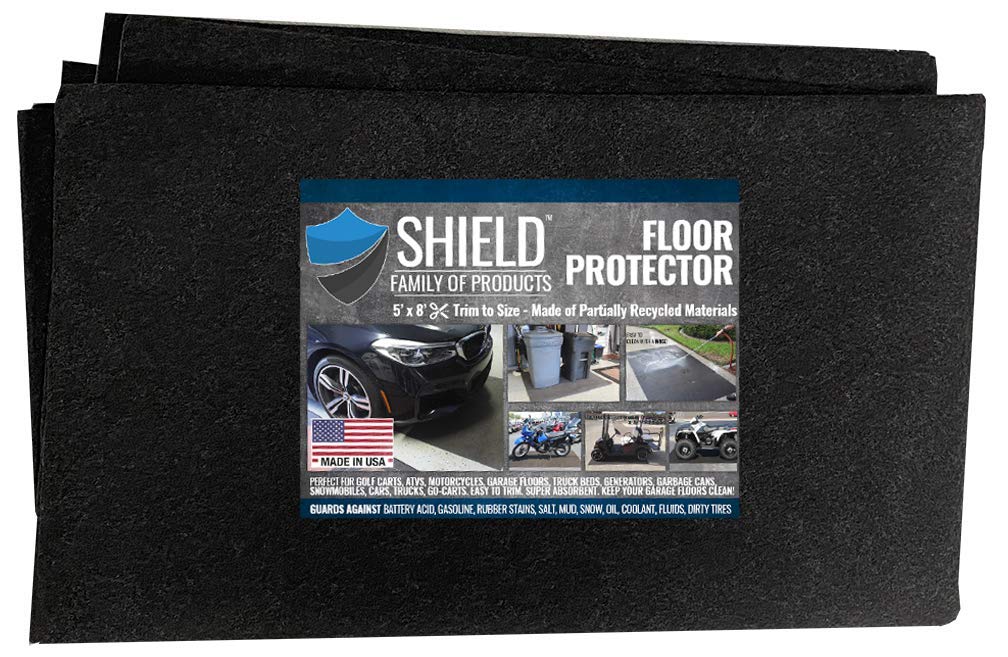 Club Clean Floor Protector Garage Mat Keep your floors clean Size: 5ft by  8ft