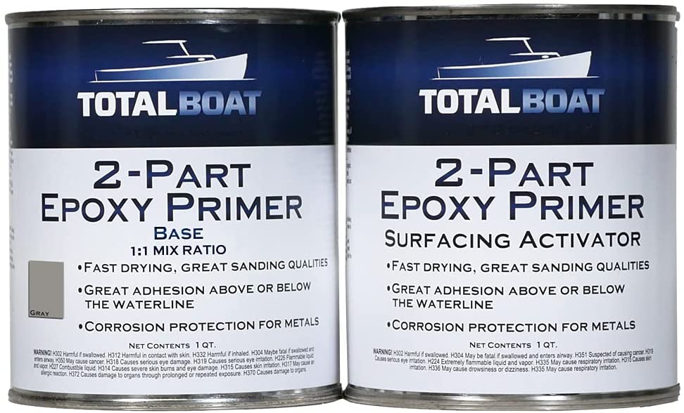 Buy TotalBoat 2-Part Marine Epoxy Primer (Gray Surfacing Primer Kit, Quart)  Online in Kazakhstan. B01ACH8XFO
