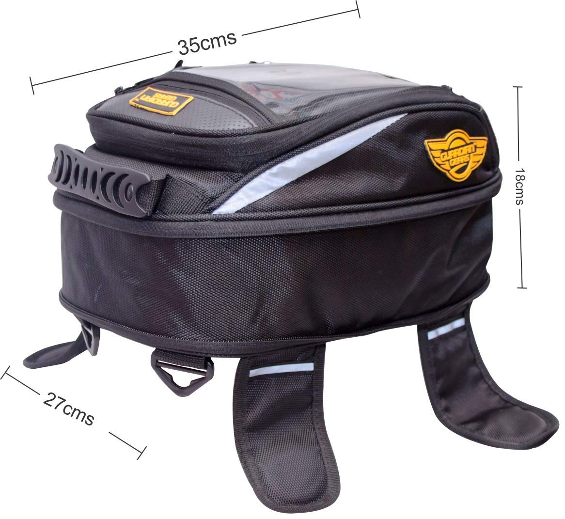 GUARDIANGEARS Jaws Mini 18L Magnetic Tank Bag with Rain Cover for All  Motorbikes with a Metal Tank- Buy Online in Angola at  angola.desertcart.com. ProductId : 115461829.