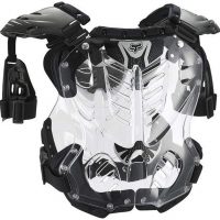 Protective Gear Fox Racing R3 Mens Roost Deflector Motocross Motorcycle Body  Armor Black/Large Chest & Back Protectors