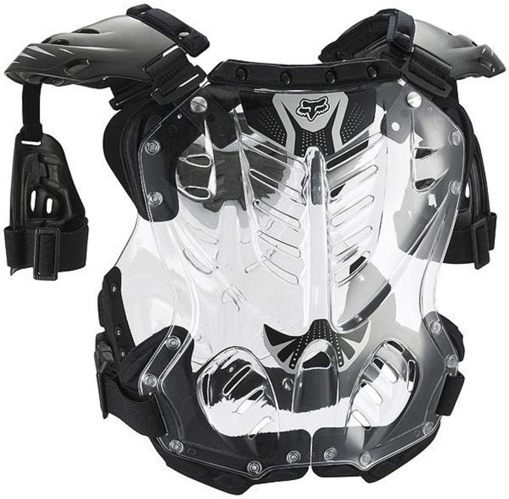 Protective Gear Fox Racing R3 Mens Roost Deflector Motocross Motorcycle Body  Armor Black/Large Chest & Back Protectors