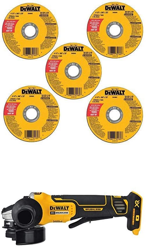 20V MAX* XR® 4.5 in. Paddle Switch Small Angle Grinder with Kickback Brake ( Tool Only) - DCG413B | DEWALT