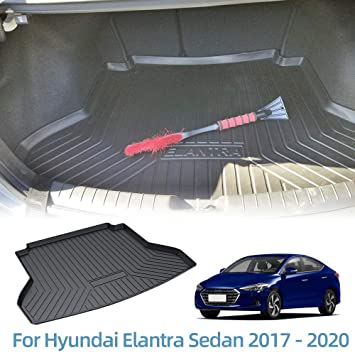 Vesul Rubber Rear Trunk Cover Cargo Liner Trunk Tray Floor Mat Fits on  Hyundai Elantra Sedan 2017 2018 2019 2020 : Amazon.in: Car & Motorbike